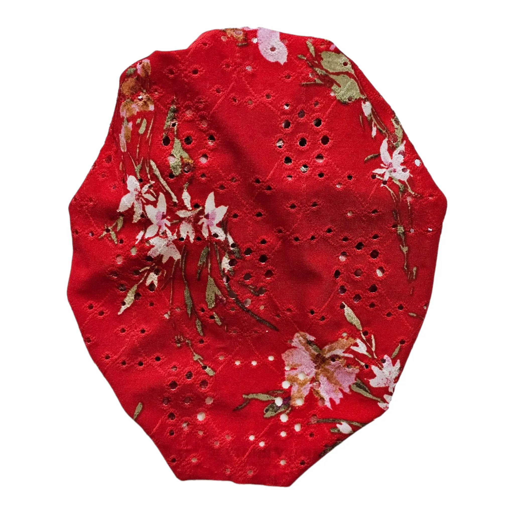 Farleigh | Red Floral | Eyelet Headwrap