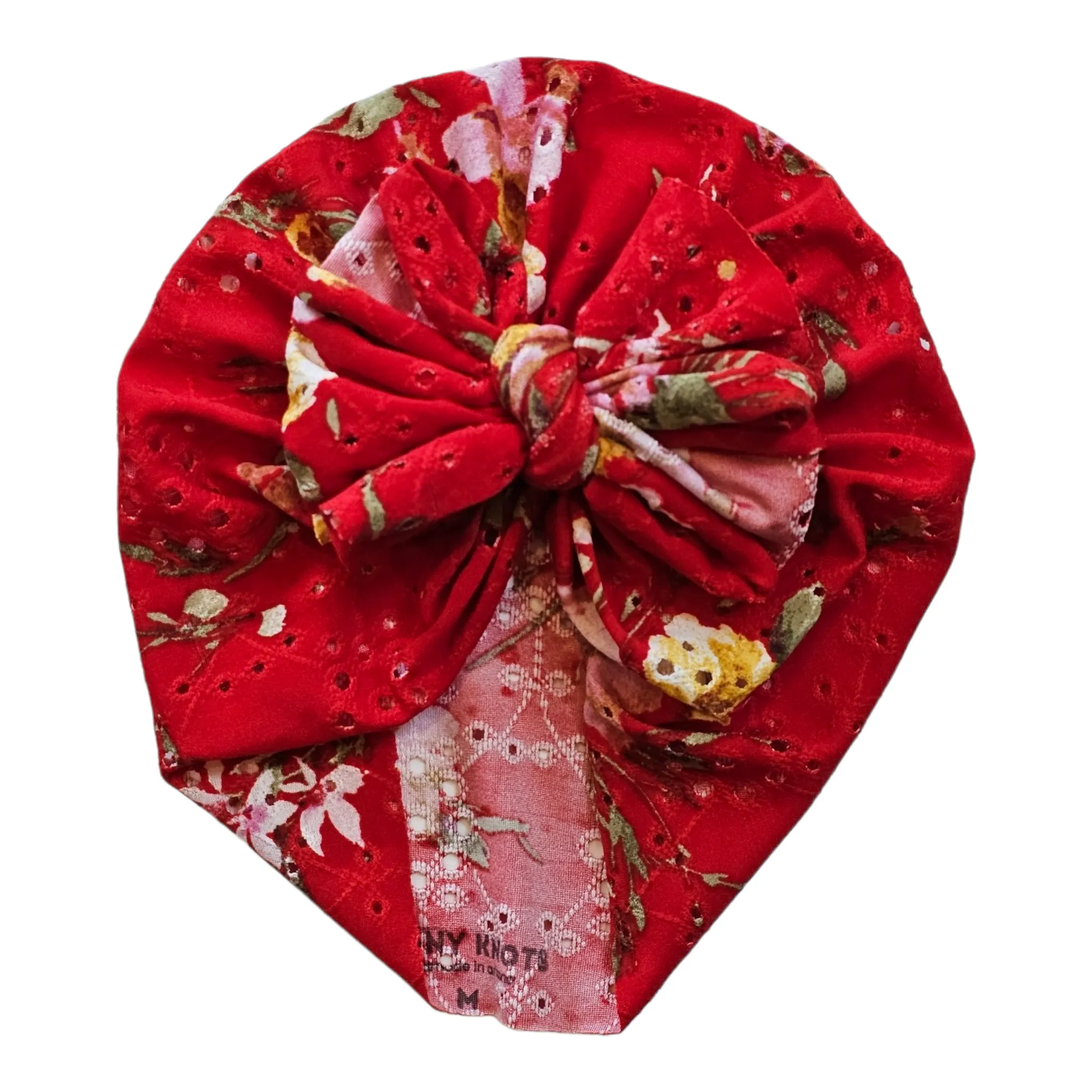 Farleigh | Red Floral | Eyelet Headwrap