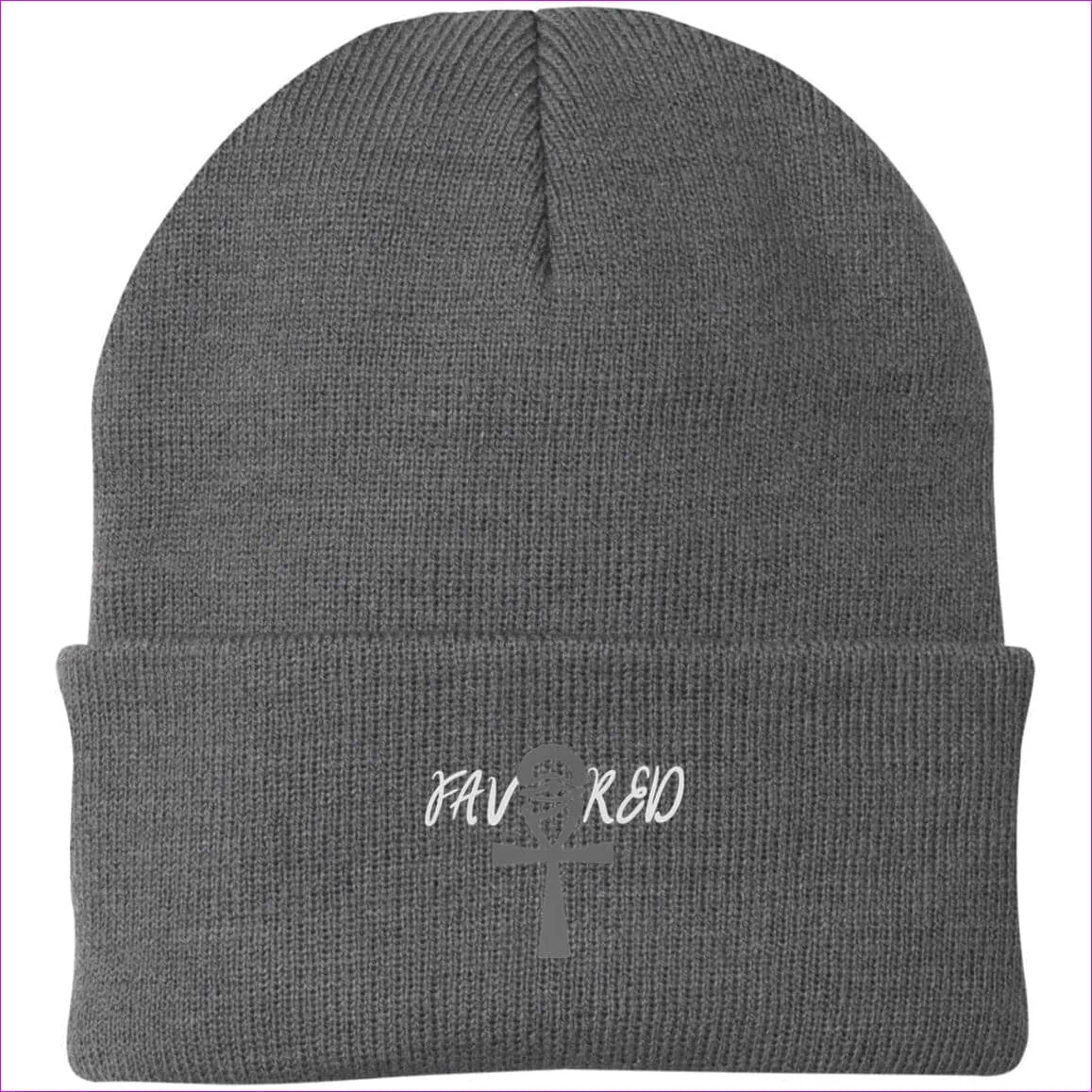 Favored Embroidered Cap, Knit Cap, Beanie