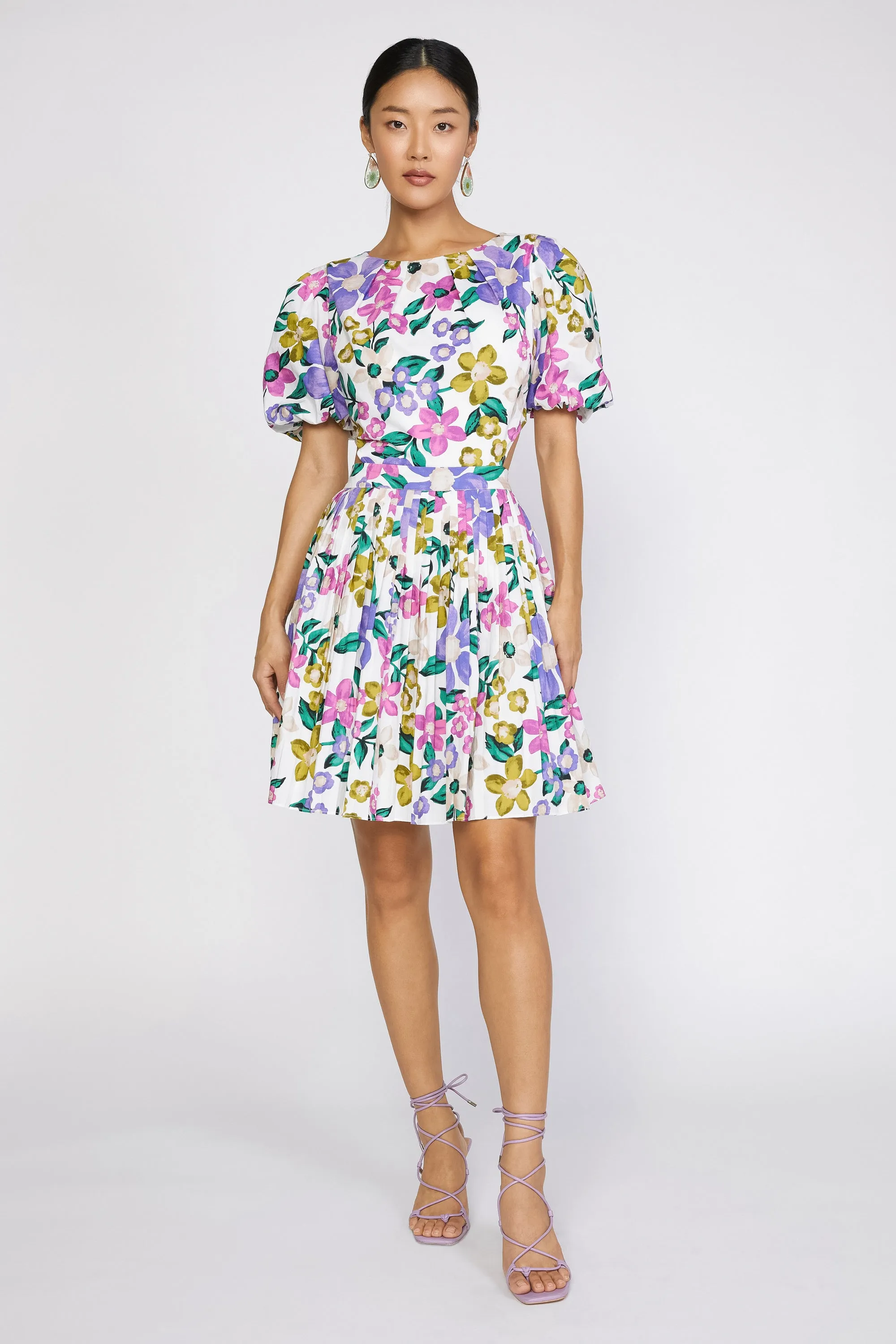 Floral Puff Sleeve Dress