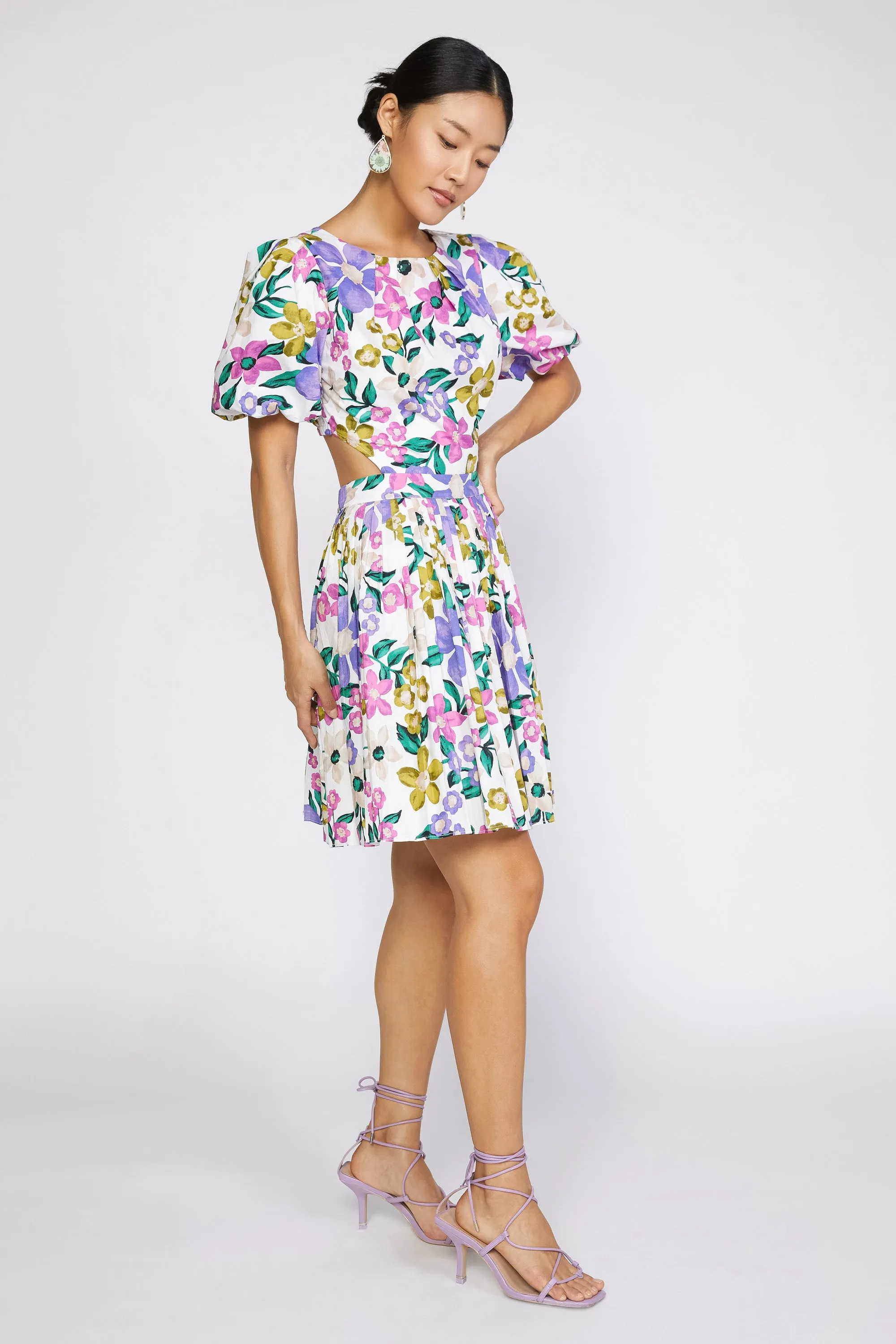 Floral Puff Sleeve Dress