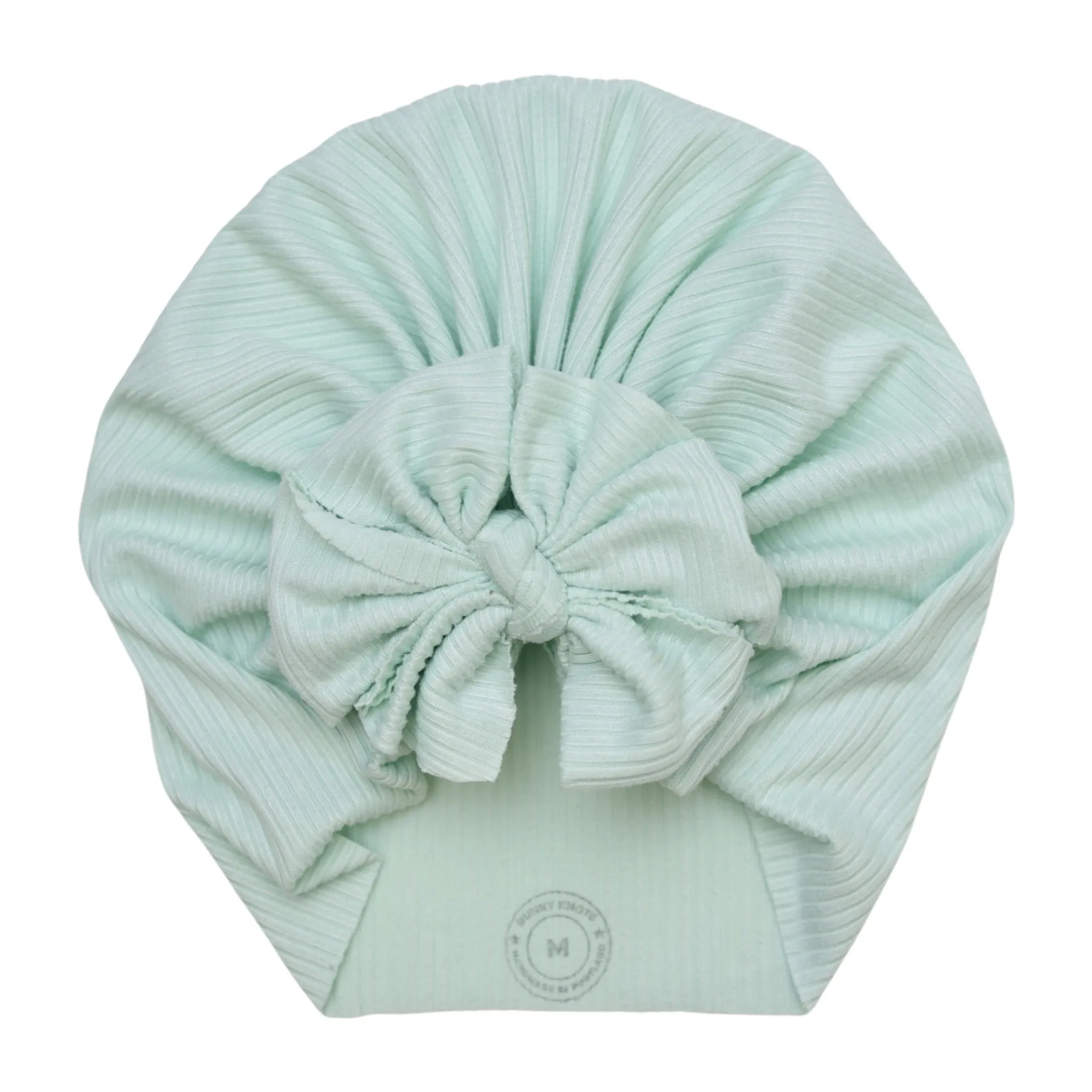 Georgie | Mint Macaron | Brushed Rib Headwrap