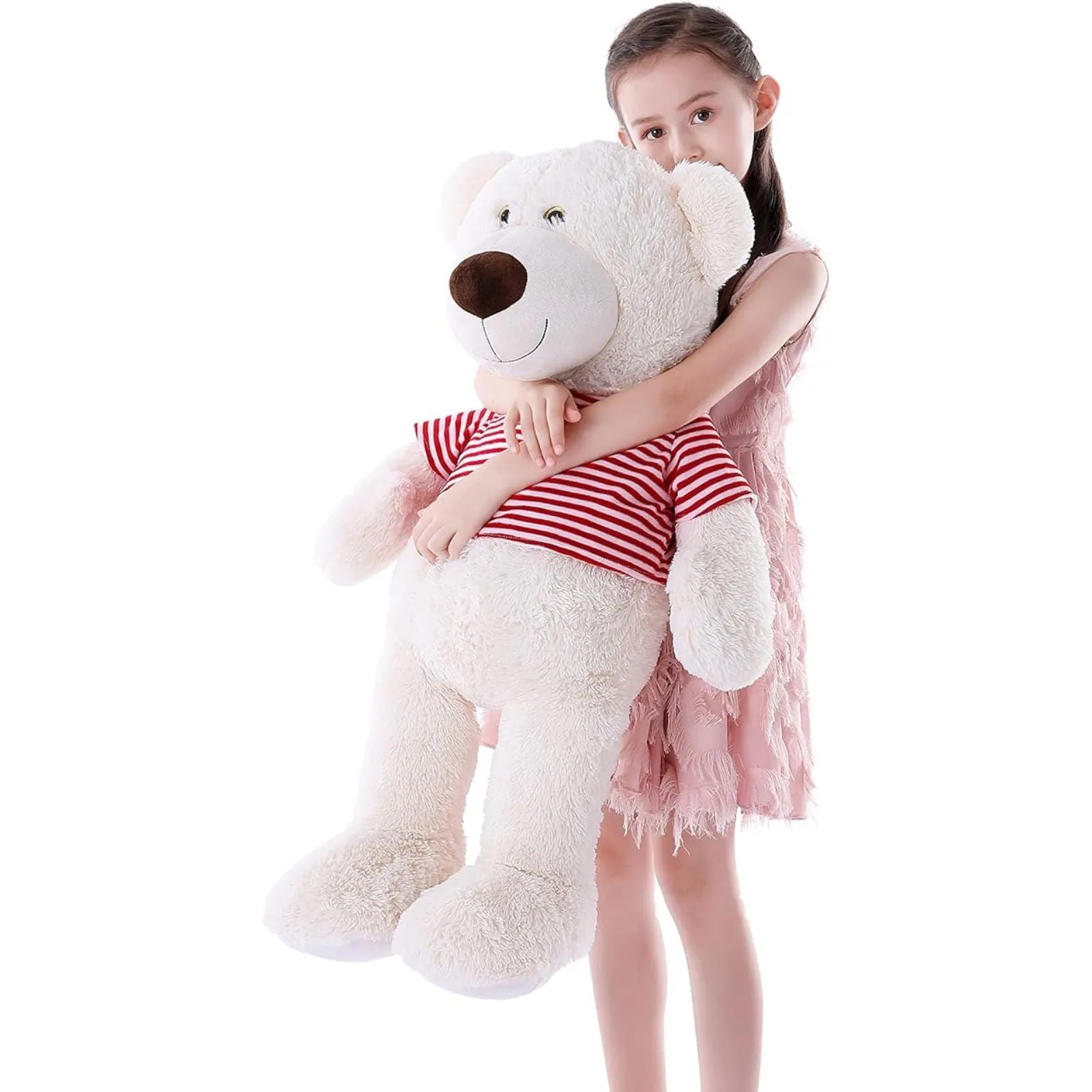 Giant Teddy Bear Plush Toy, Blue/Beige, 36 Inches