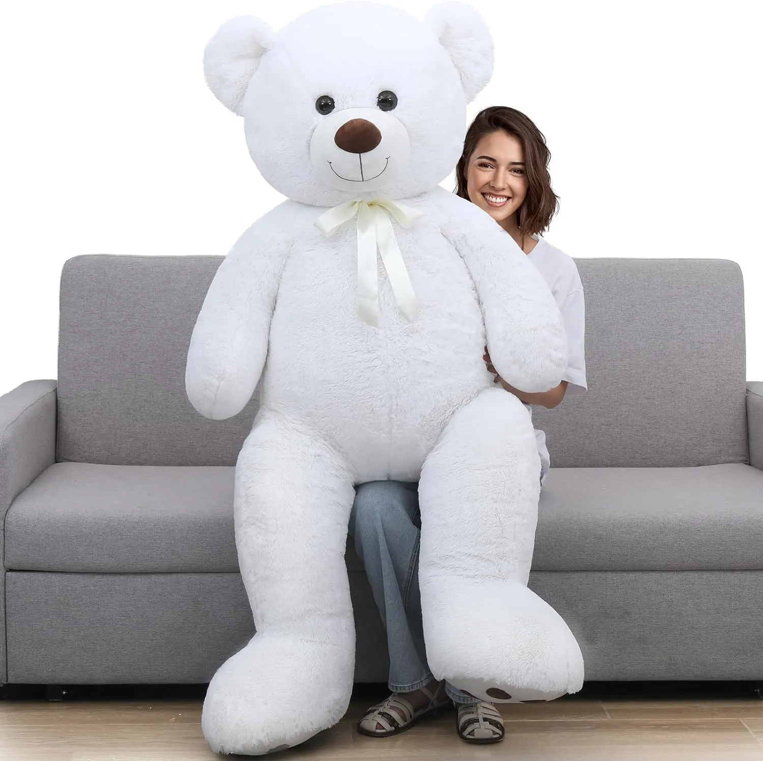 Giant Teddy Bear Stuffed Toy, Multicolor, 59 Inches