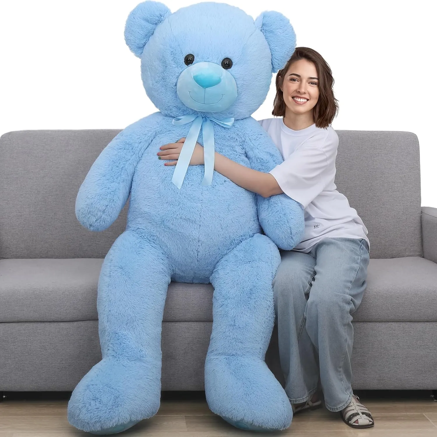 Giant Teddy Bear Stuffed Toy, Multicolor, 59 Inches