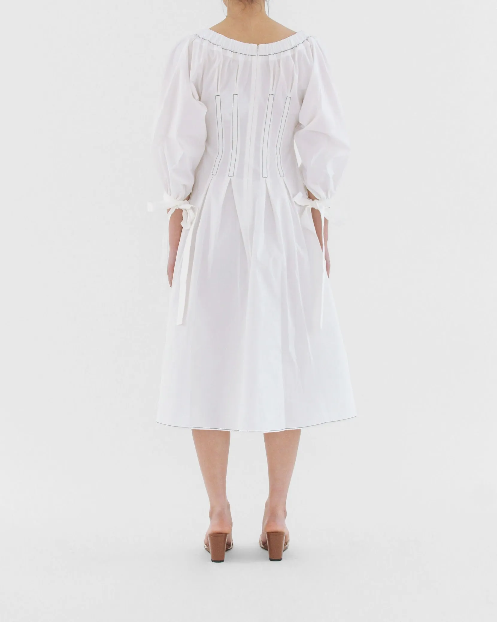 Greta Dress Organic Cotton Off-White