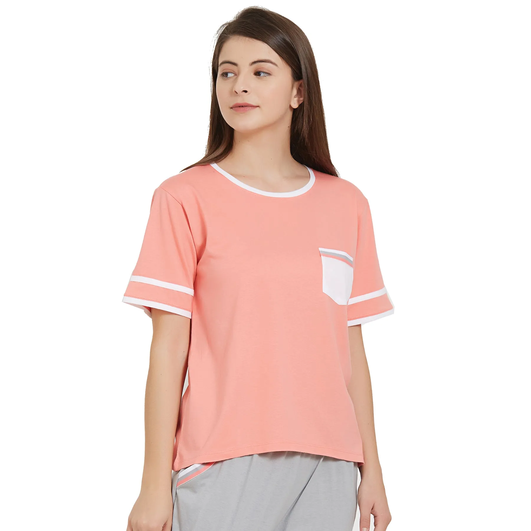 Half Sleeve Top with Pocket-NT-90