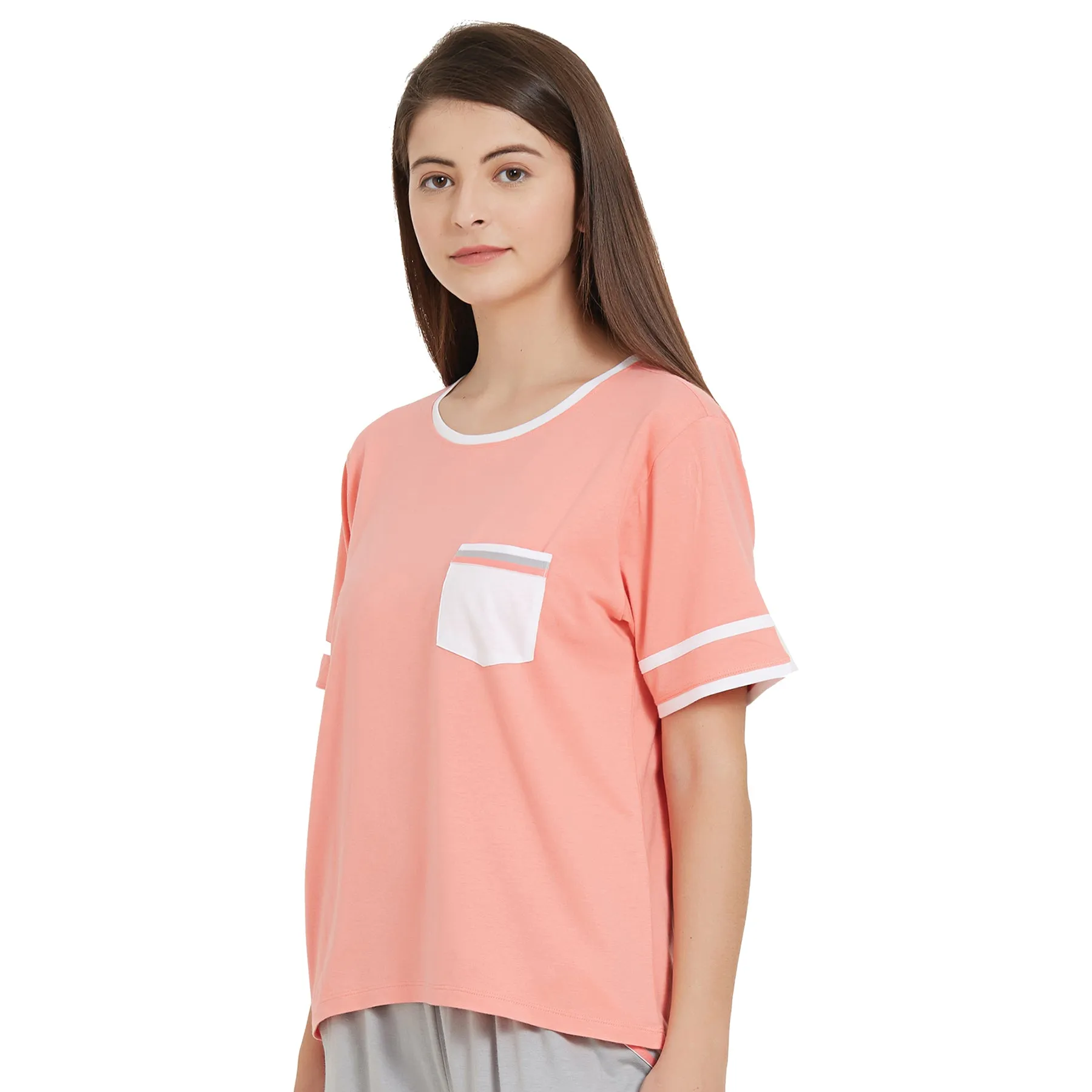 Half Sleeve Top with Pocket-NT-90