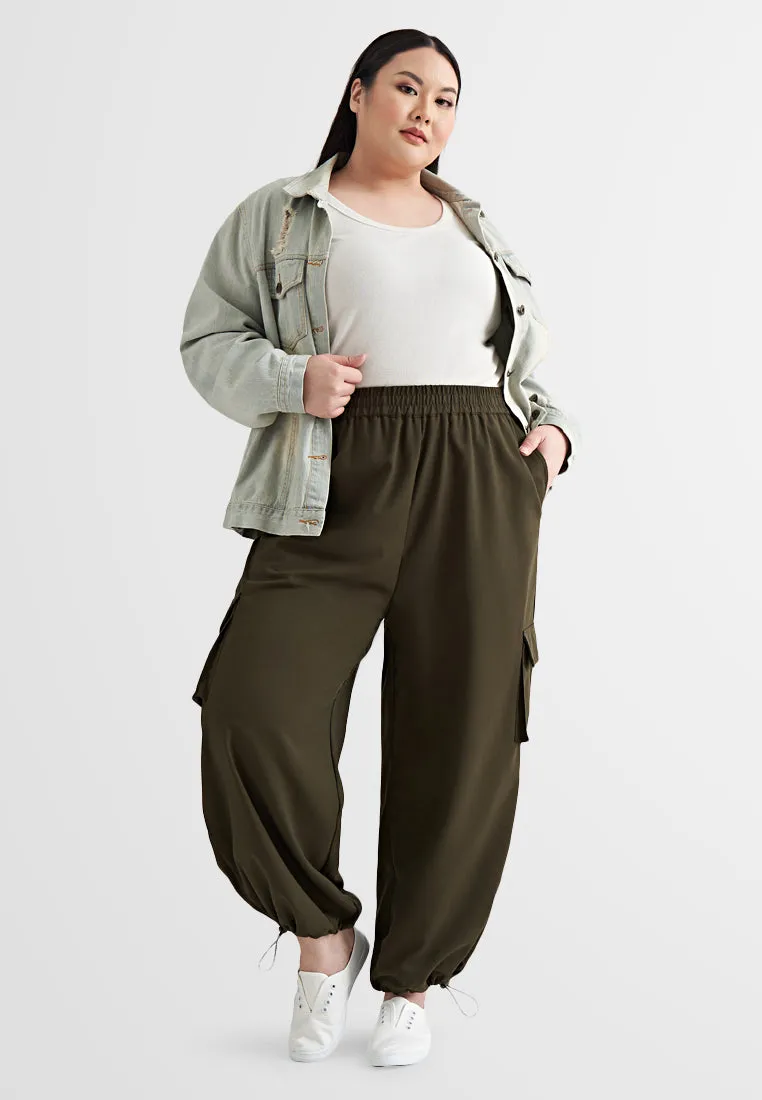 Heidi Adjustable Ankle Cargo Parachute Pants