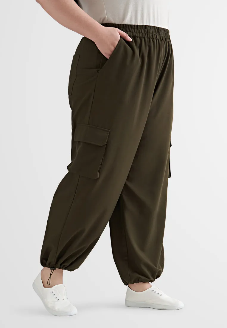 Heidi Adjustable Ankle Cargo Parachute Pants