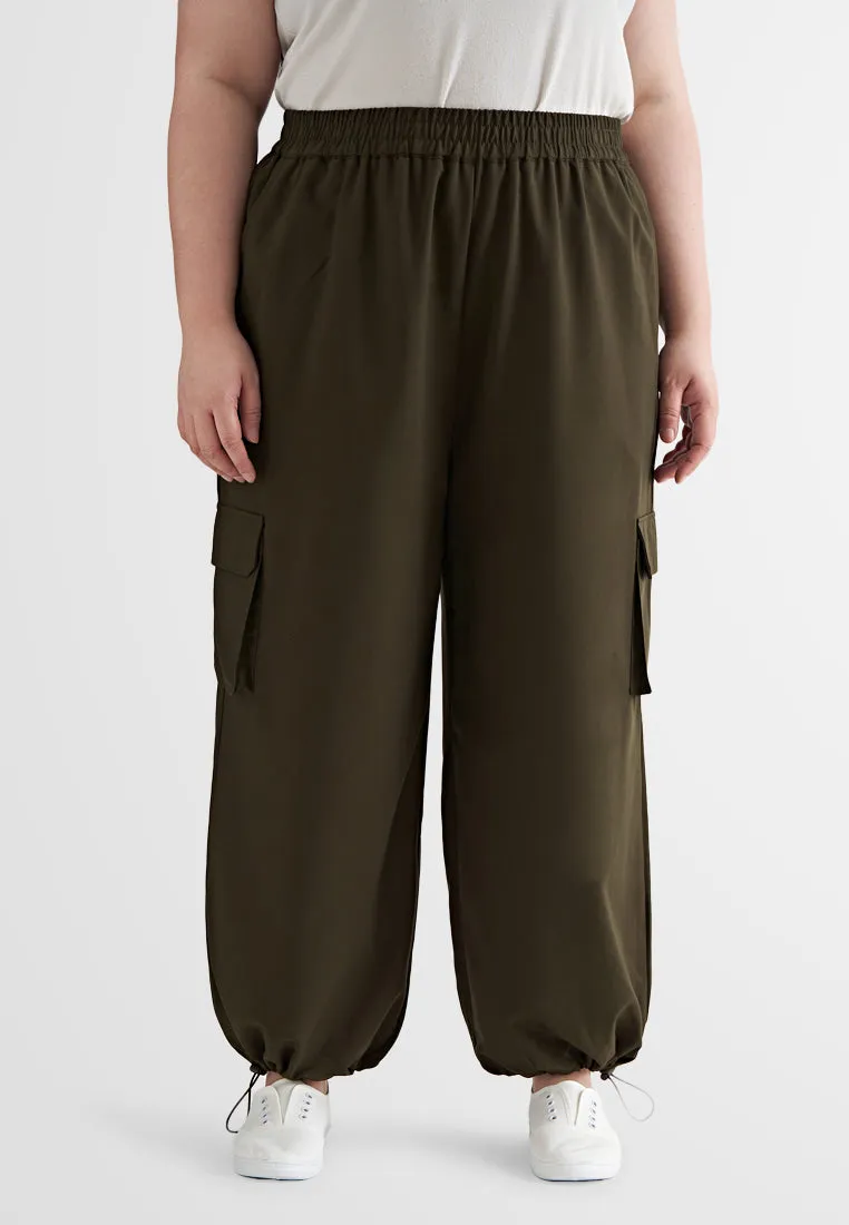 Heidi Adjustable Ankle Cargo Parachute Pants