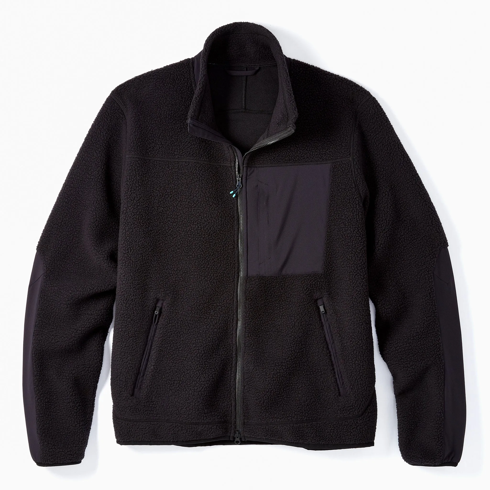 High Pile Sherpa Jacket in Black