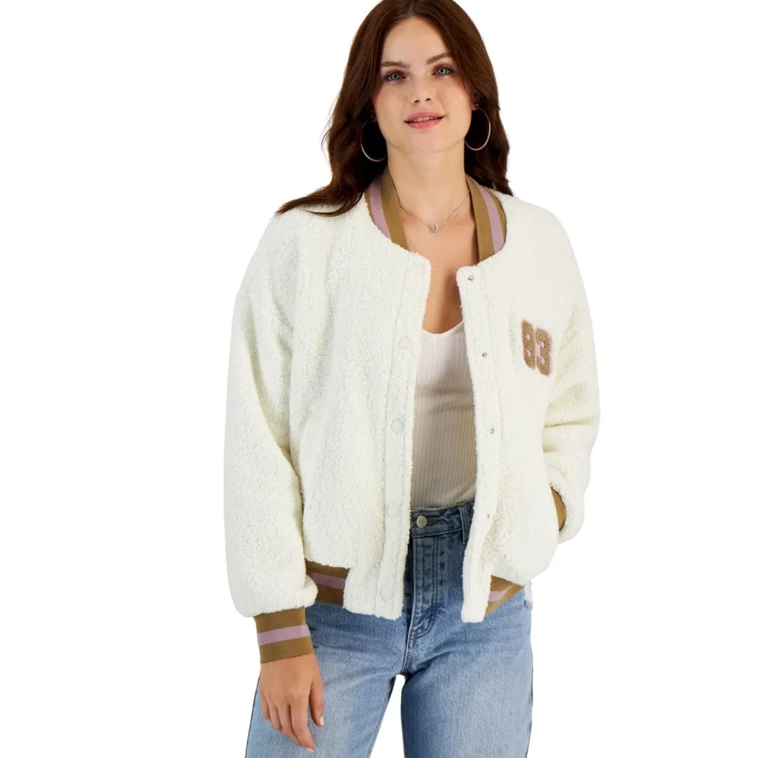 HIPPIE ROSE - 93 Front Sherpa Bomber Jacket