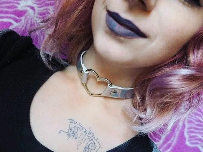 Holographic Heart Collar