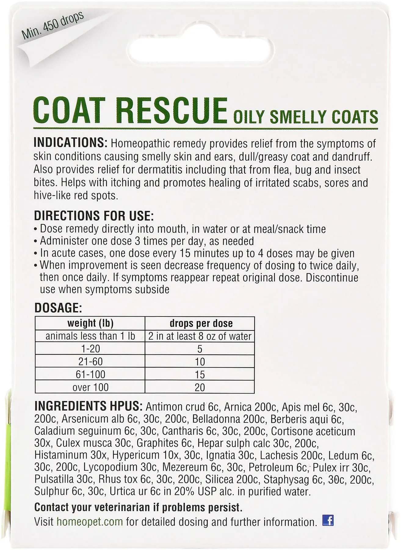 HomeoPet Coat Rescue, 15 mL