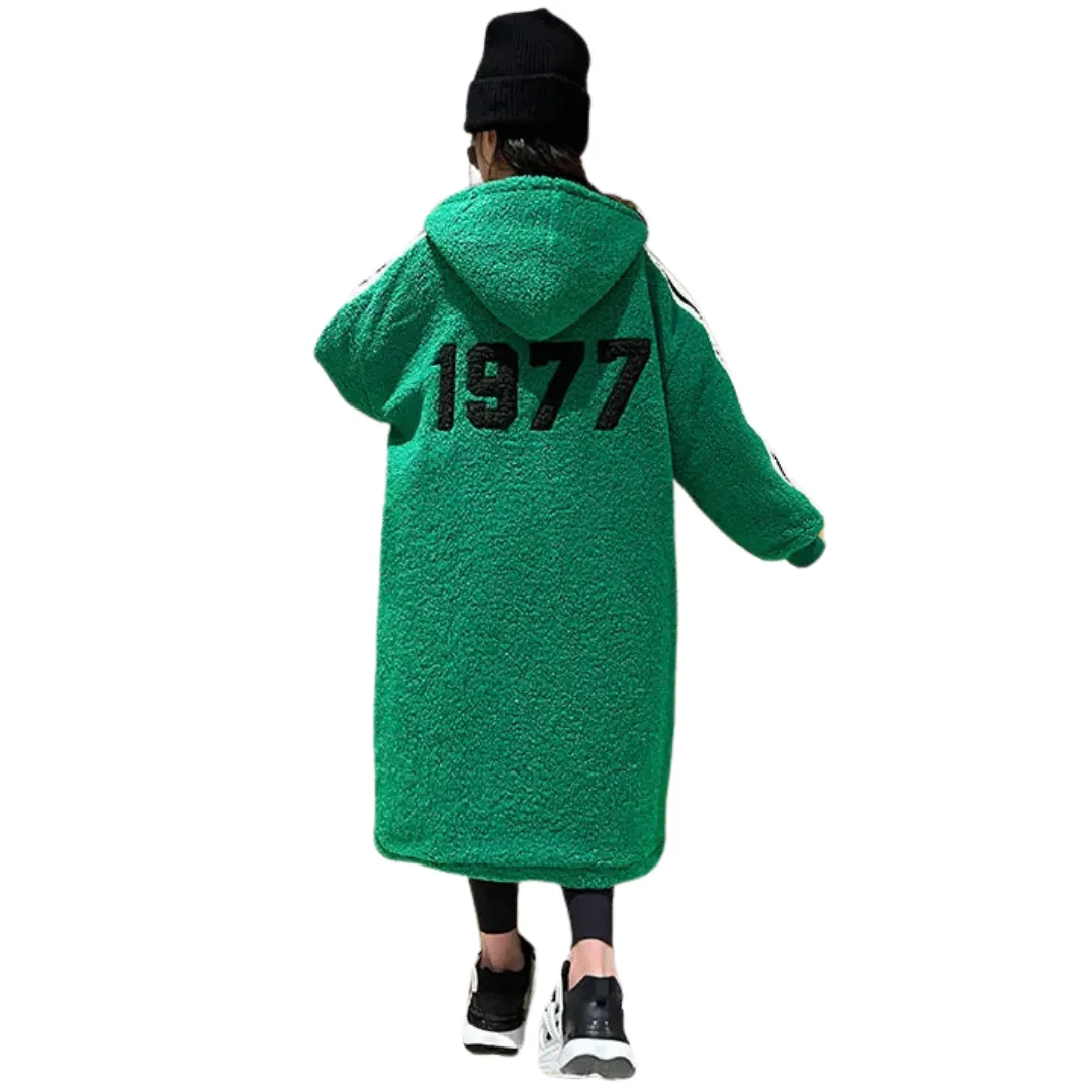 Hooded Number Teddy Coat