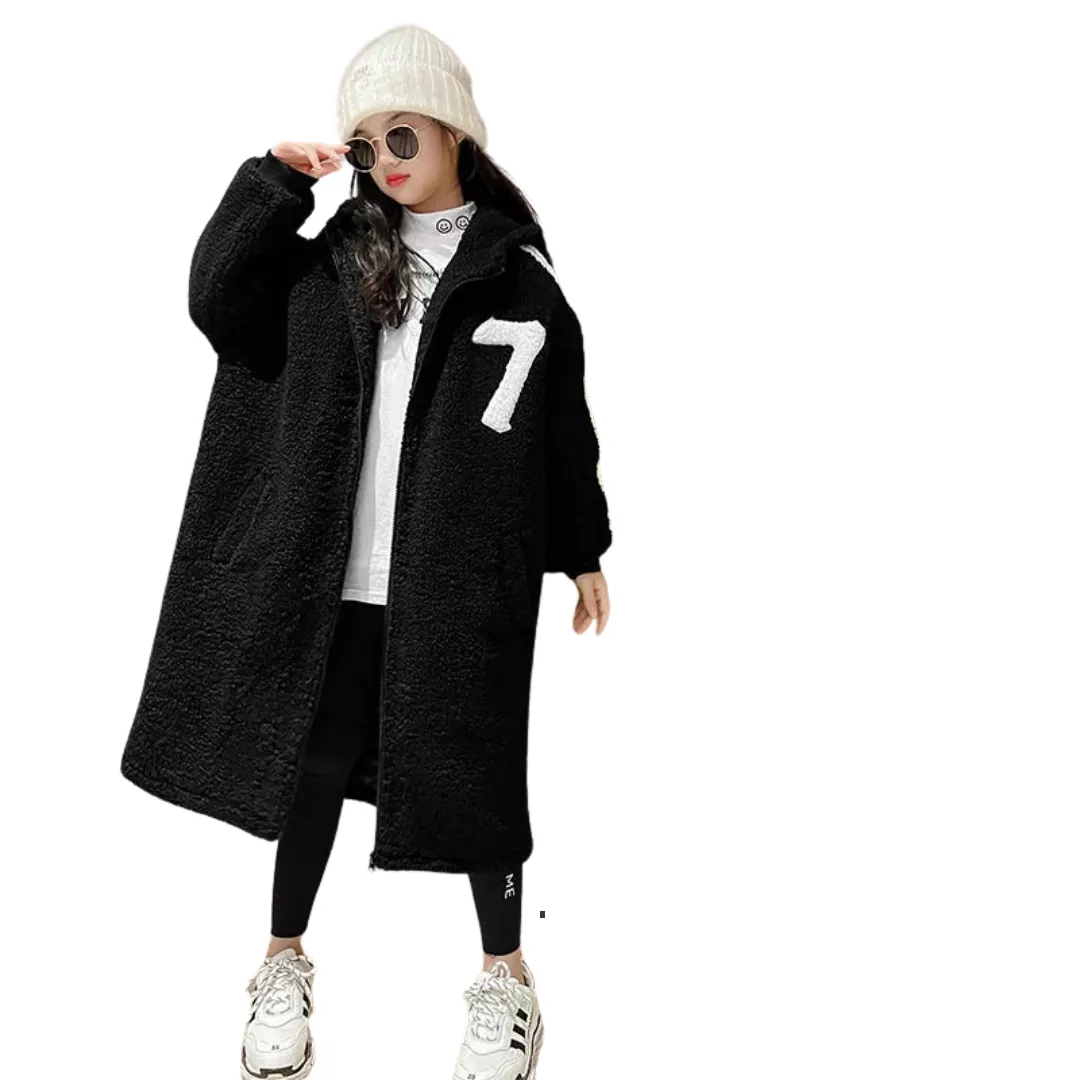 Hooded Number Teddy Coat