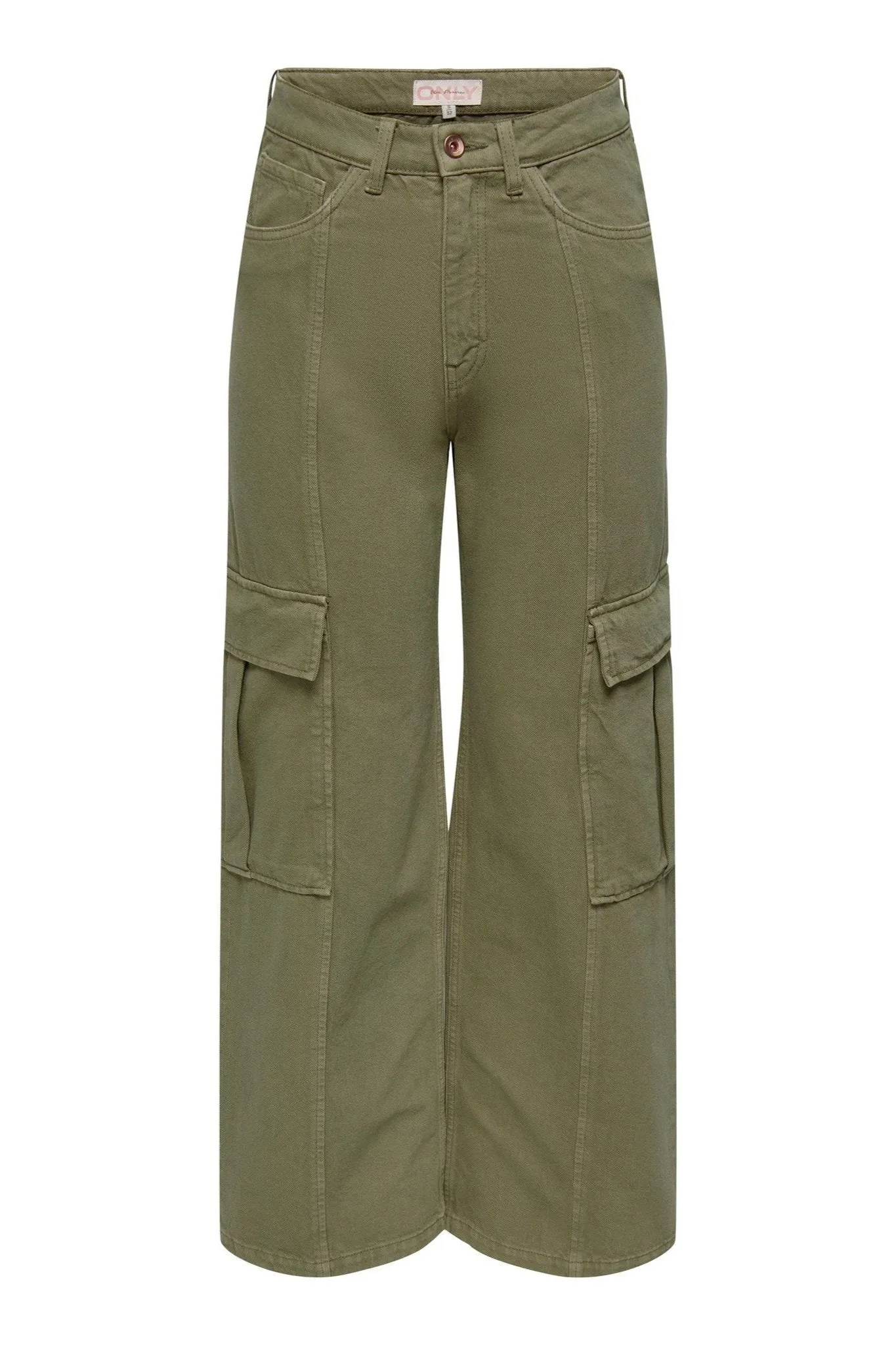 Hope High Waist Cargo Pants - Aloe