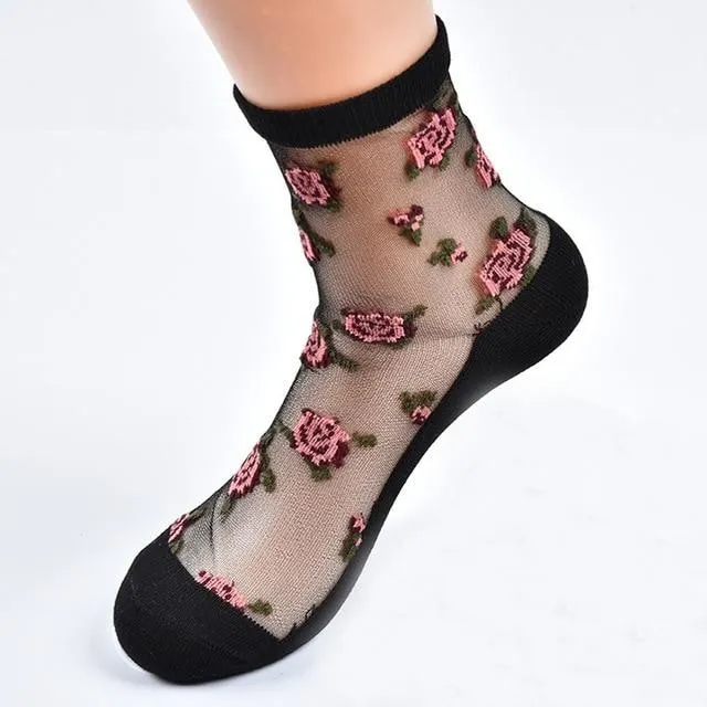 Invisible Floral Socks