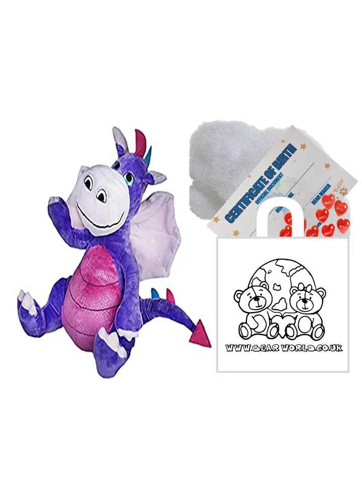 Jewel Purple & Pink Dragon Bear Kit