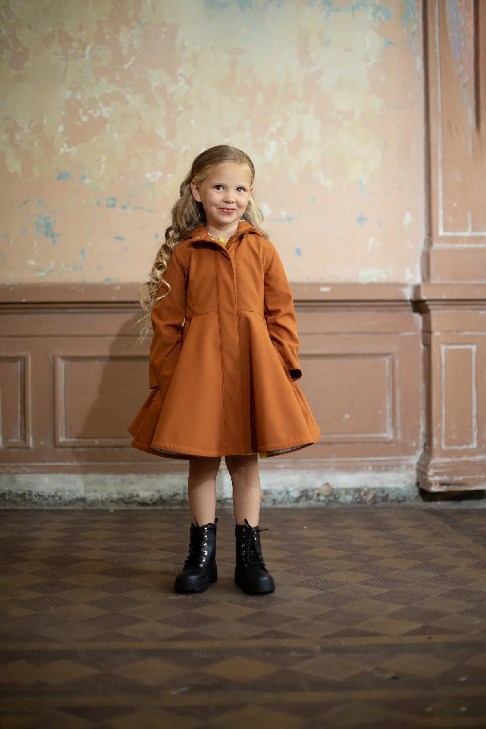 Kids' Caramel Field Raincoat Caramel Brown