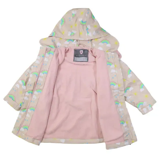 Korango Raincoat Sunshine & Rainbows Tapioca