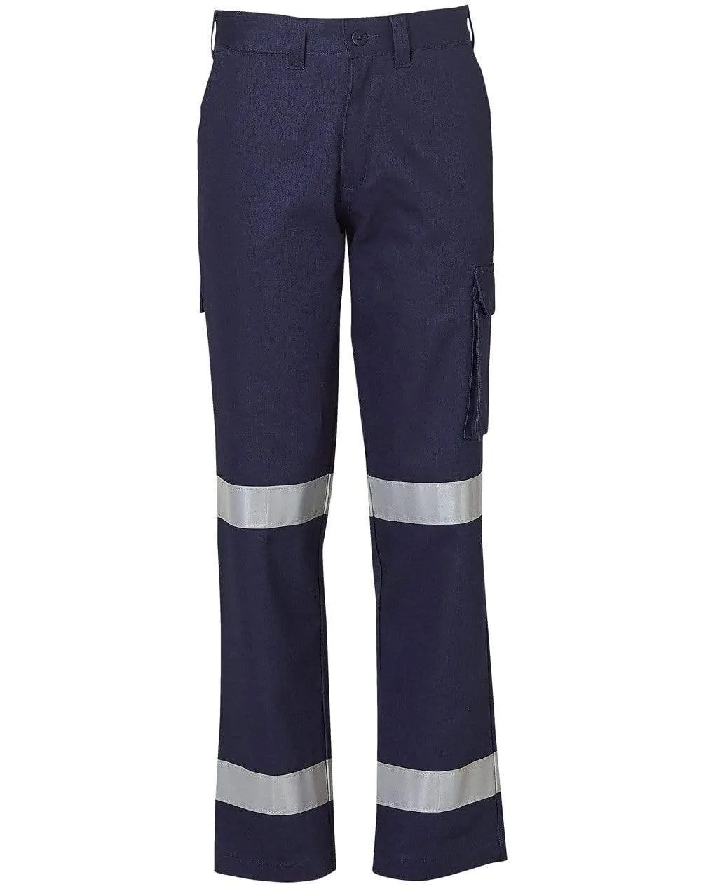 Ladies' Heavy Cotton Drill Cargo Pants With 3m Tapes WP15HV