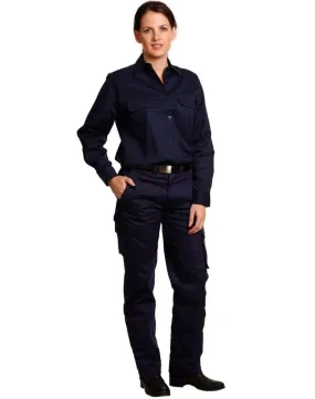 Ladies' Heavy Cotton Drill Cargo Pants WP15