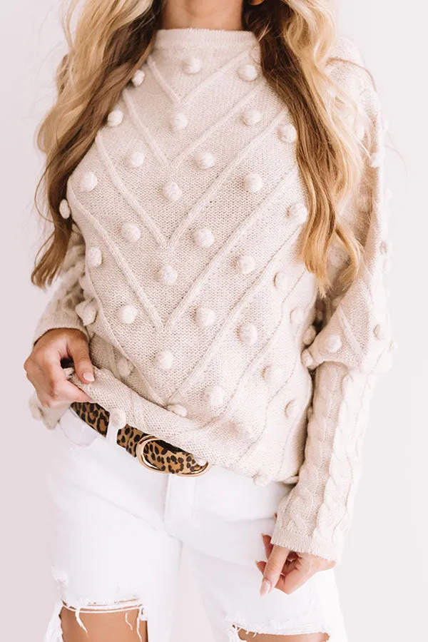 Lifestyles Of The Chic And Cozy Pom Pom Sweater