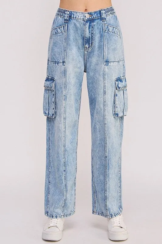 Lizzo Plus High waist Baggy Cargo Jeans