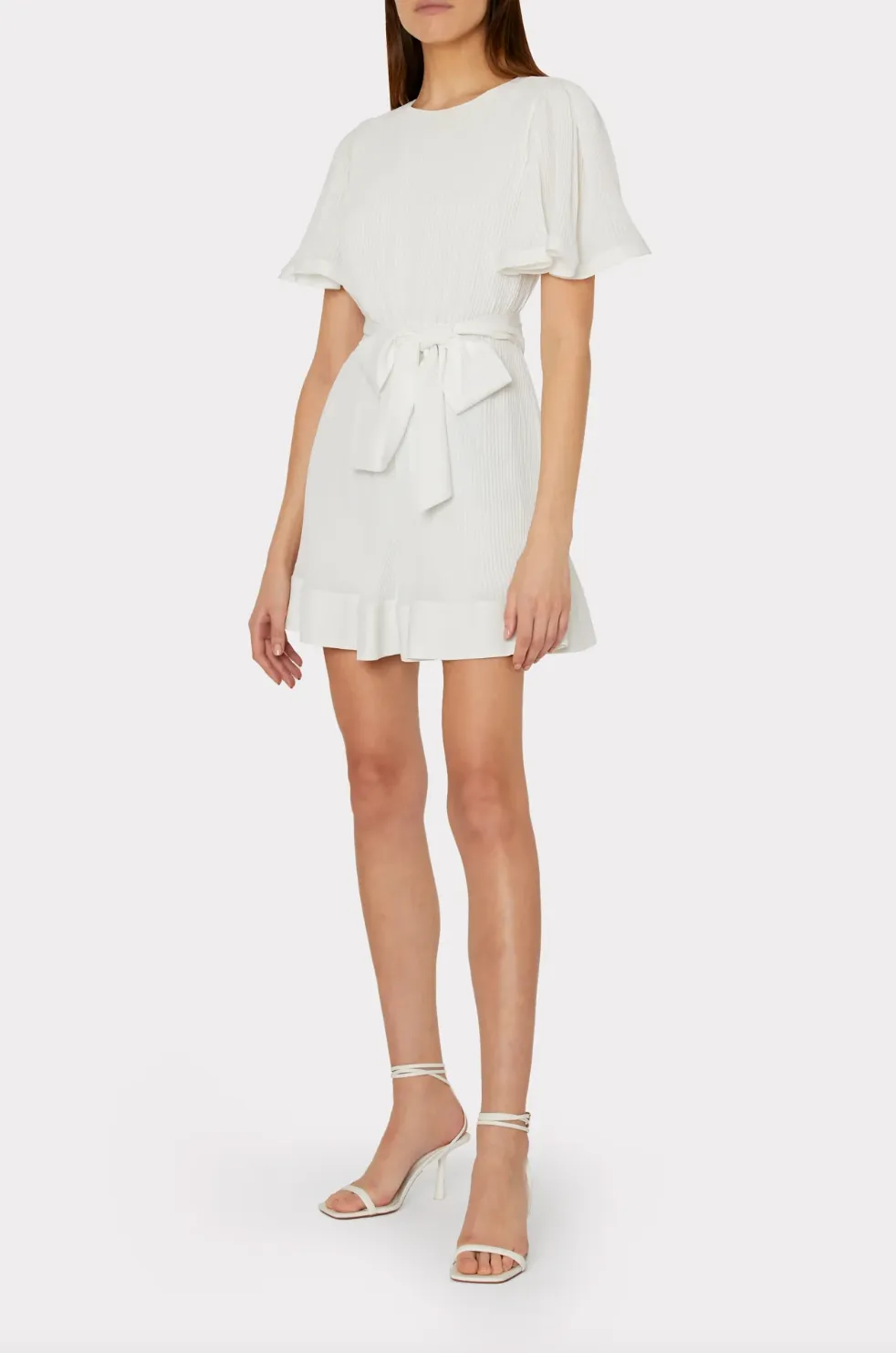 Lumi Pleated Dress - White