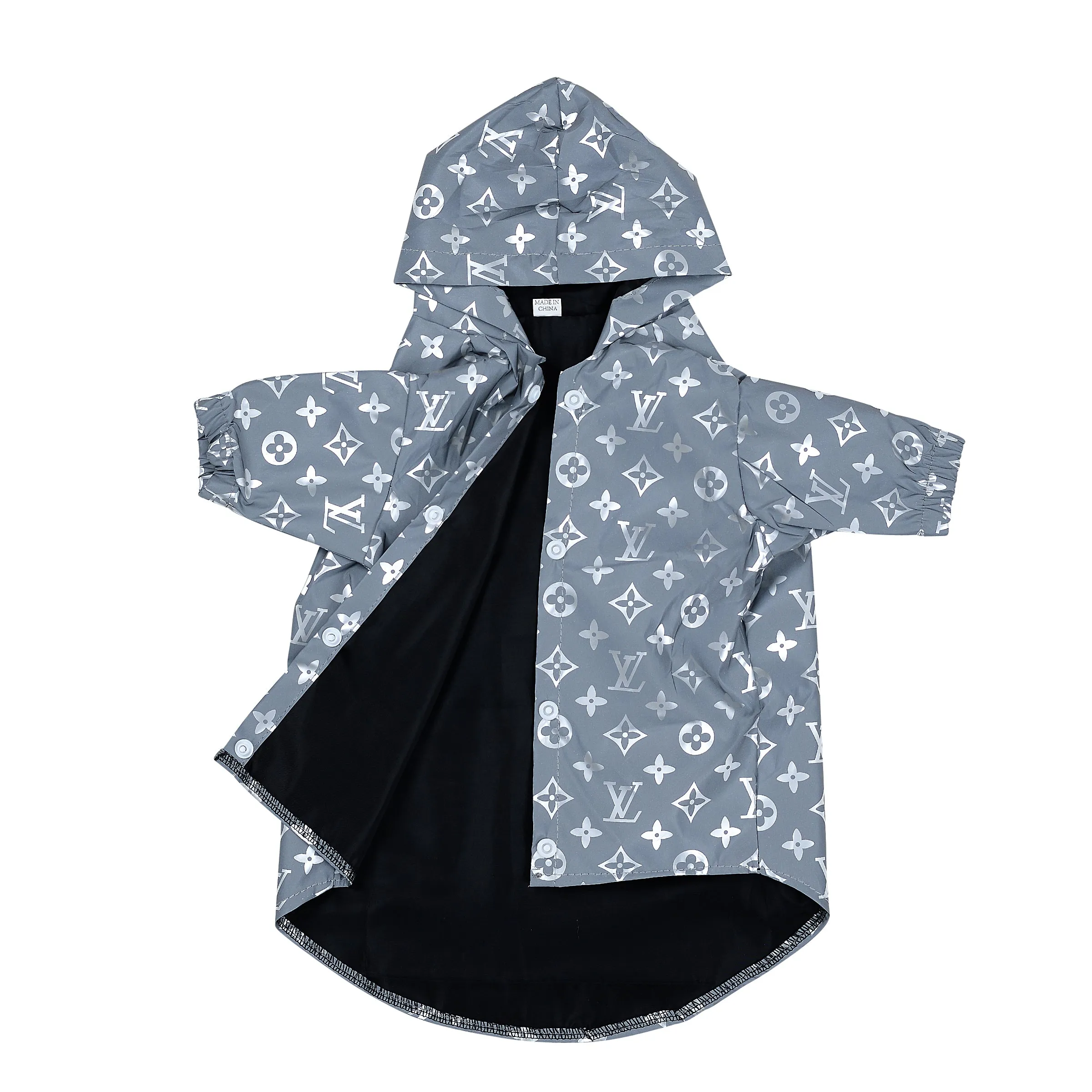 Luxury Monogram Reflective Dog Raincoat - In store NOW