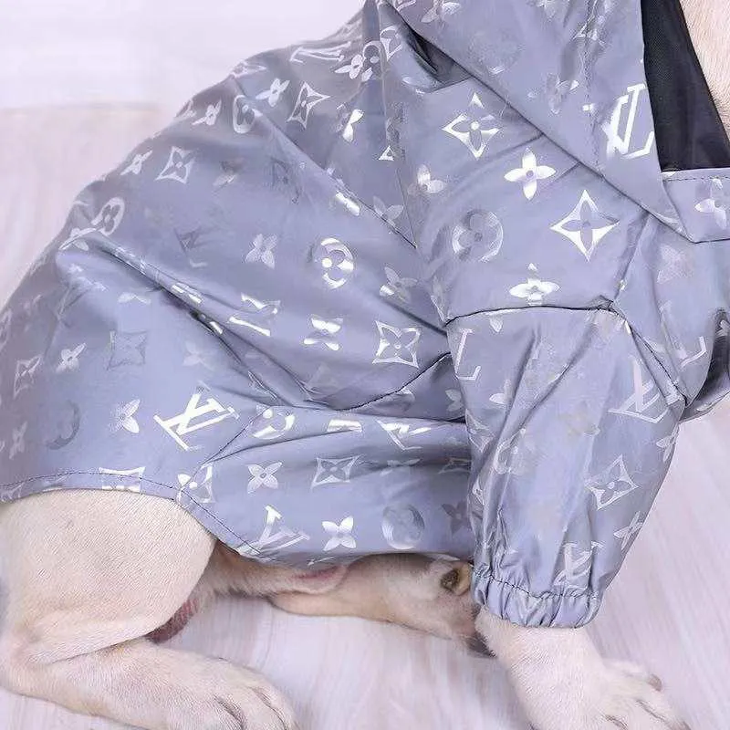 Luxury Monogram Reflective Dog Raincoat - In store NOW