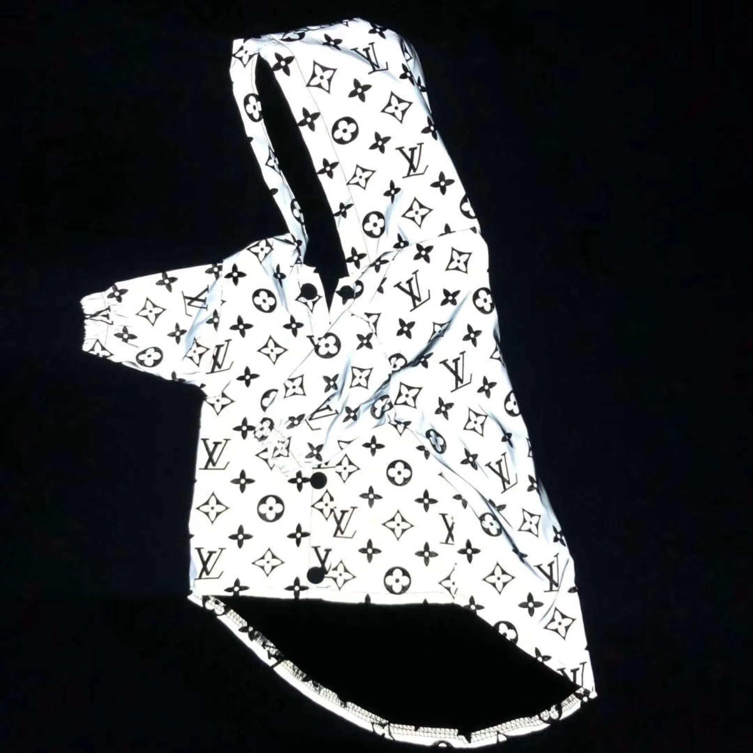 Luxury Monogram Reflective Dog Raincoat - In store NOW