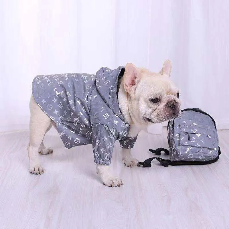 Luxury Monogram Reflective Dog Raincoat - In store NOW