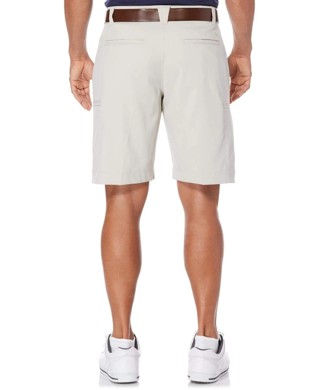 Mens Solid Cargo Short with Active Waistband