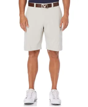 Mens Solid Cargo Short with Active Waistband