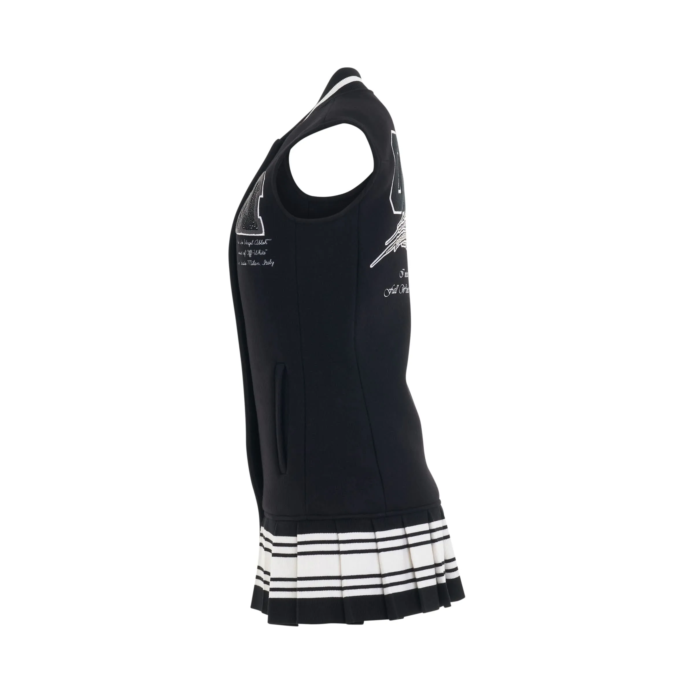 Meteor Bling Varsity Dress in Black