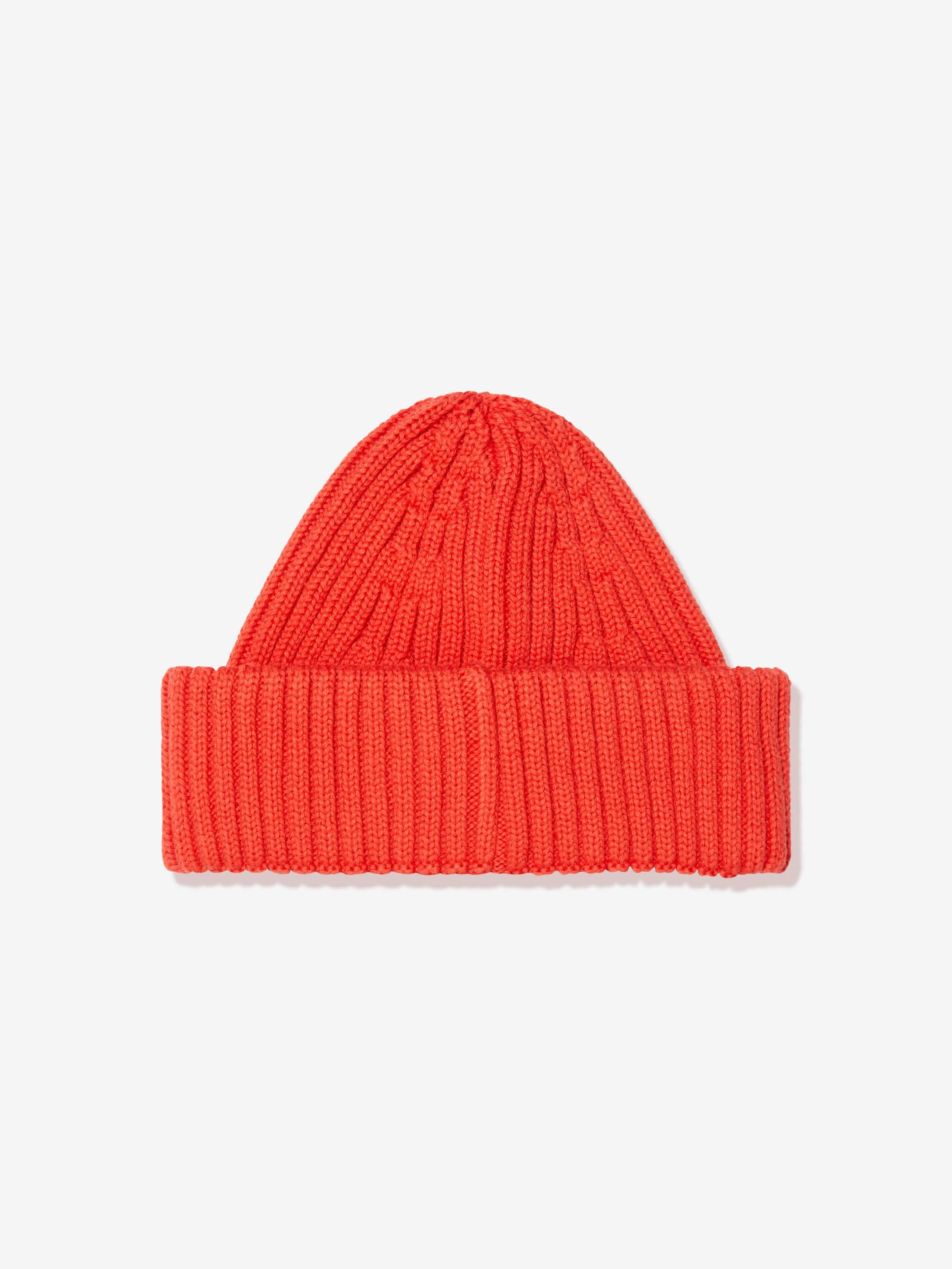 Mini Rodini Kids Anchor Short Rib Beanie in Red