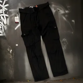 *MISKEEN* BLACK CARGO PANTS (BELTED) (36” X 32”)