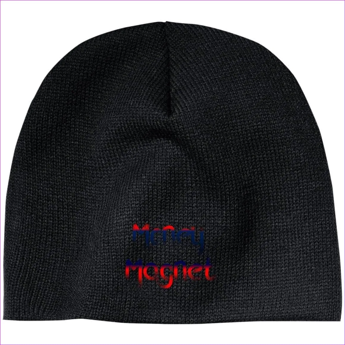 Money Magnet Embroidered Knit Cap, Cap, Beanie