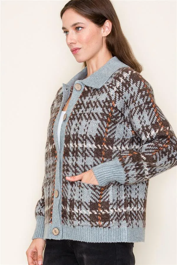 Morgan Printed Sweater Jacket