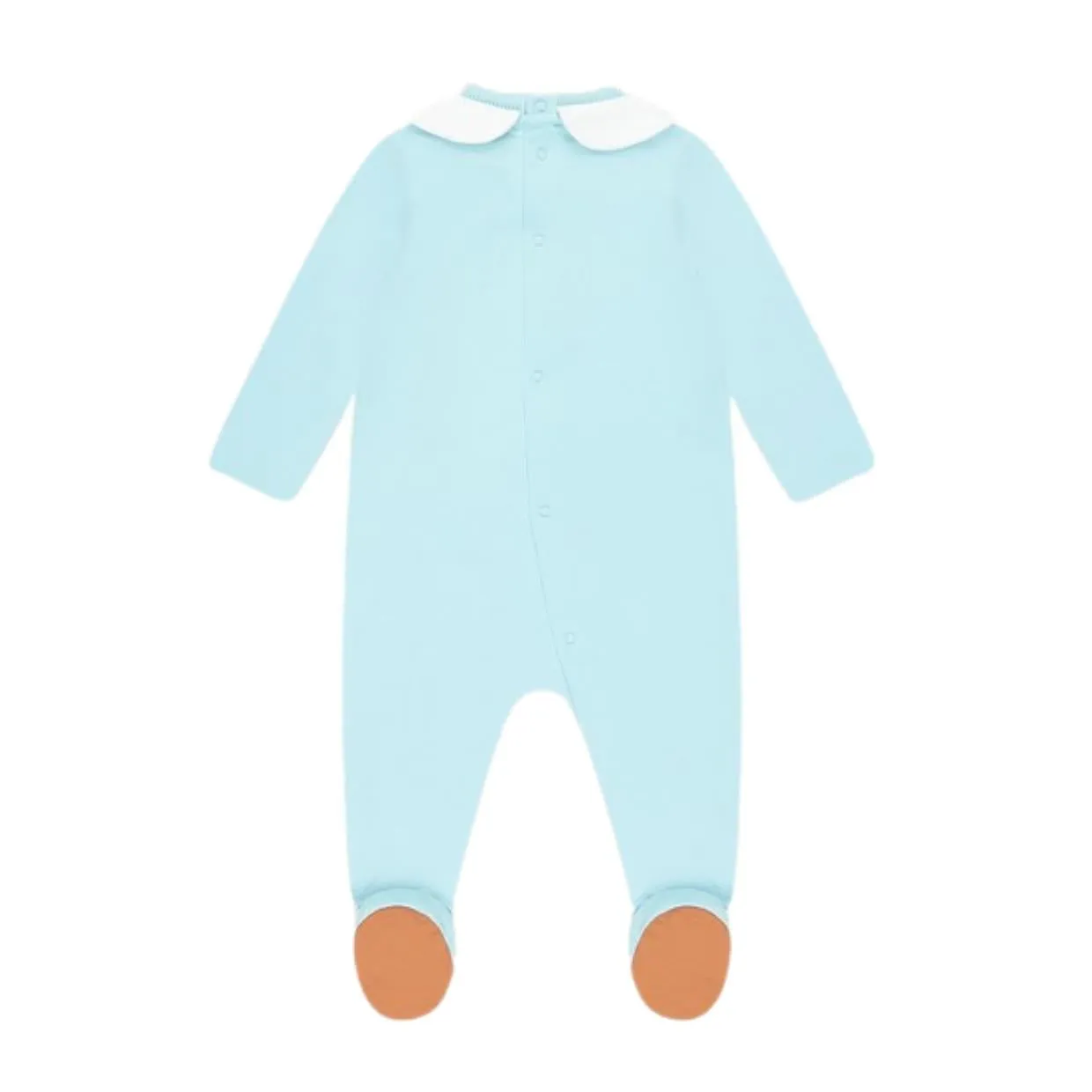 Moschino Baby Blue  Collar Babygrow