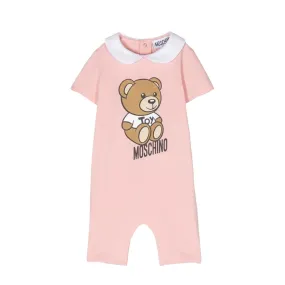 Moschino Baby Pink Teddy Bear Romper