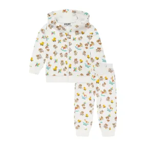 Moschino Baby Teddy Bear All-Over Two-Piece Tracksuit Set