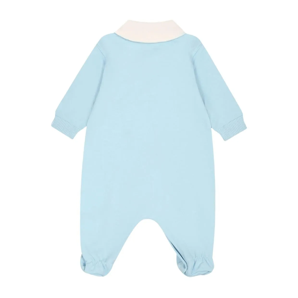 Moschino Baby Teddy Bear Sky Blue Babygrow