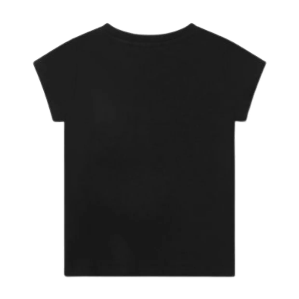 Moschino Kids Black Rhinestone Teddy Logo T-Shirt