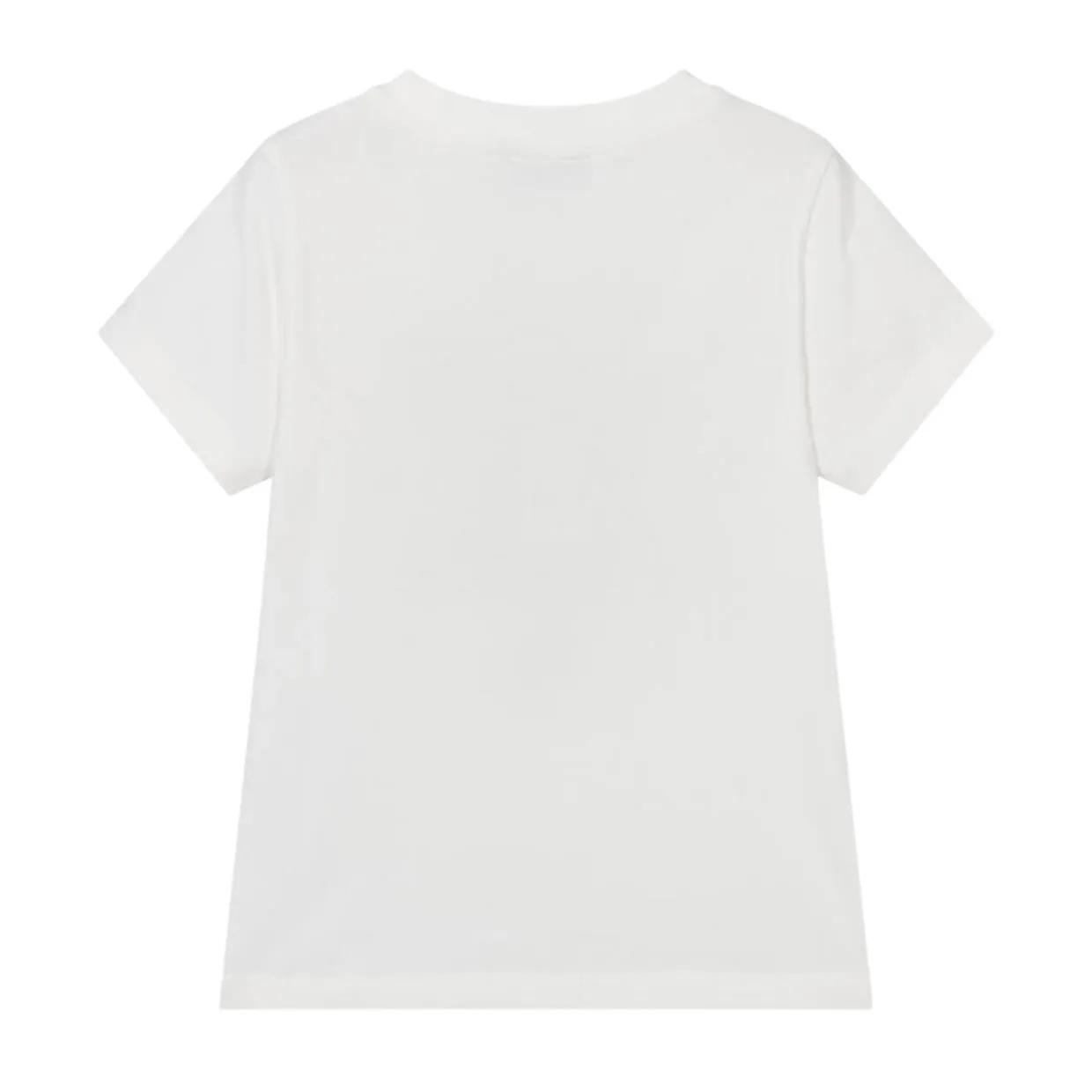 Moschino Kids Embroidered Logo White T-Shirt