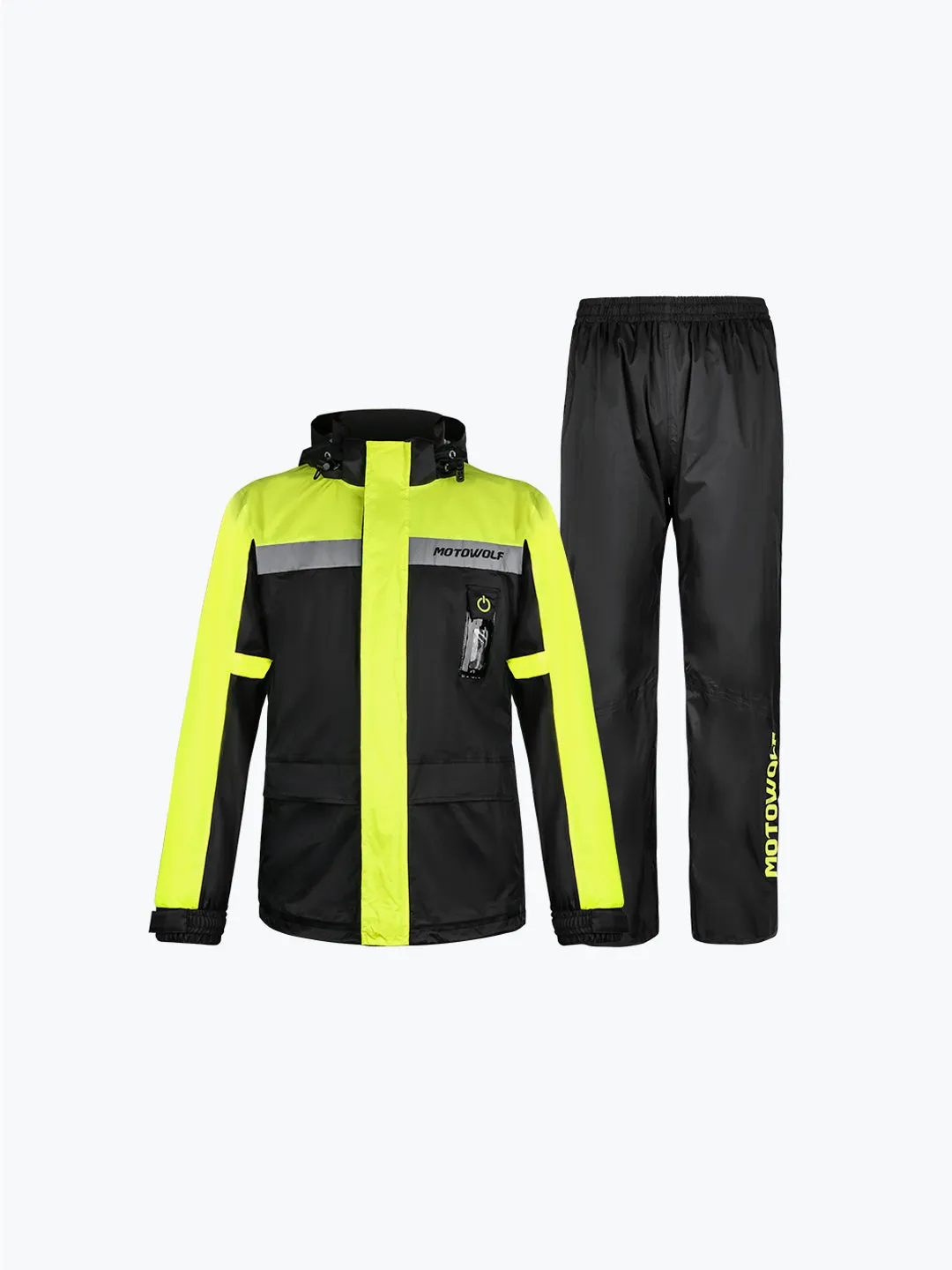 Motowolf Raincoat Yellow 0402