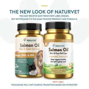 NaturVet Salmon Oil Skin & Coat - 120 gel caps